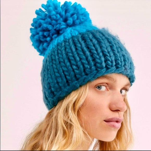 Free People Mega Pom Knit Beanie - Picture 1 of 4